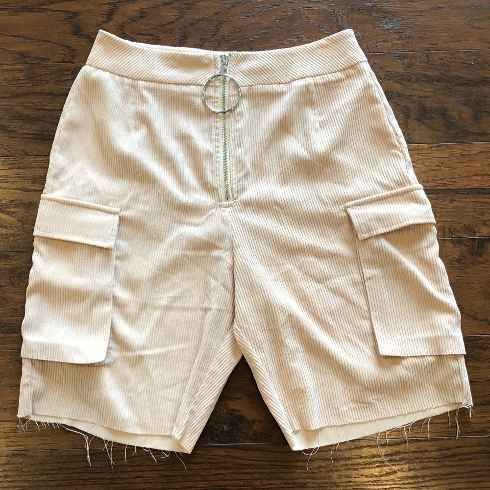 PrettyLittleThing Corduroy High Waisted Shorts